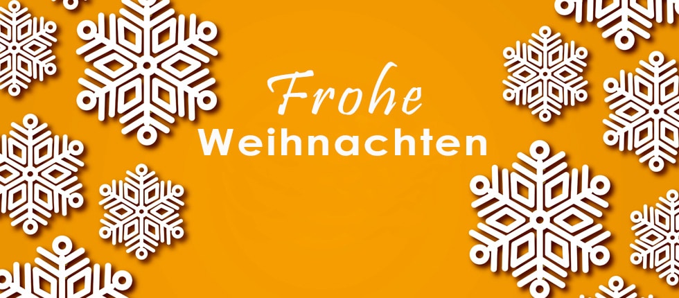 Schriftzug Frohe Weihnachten